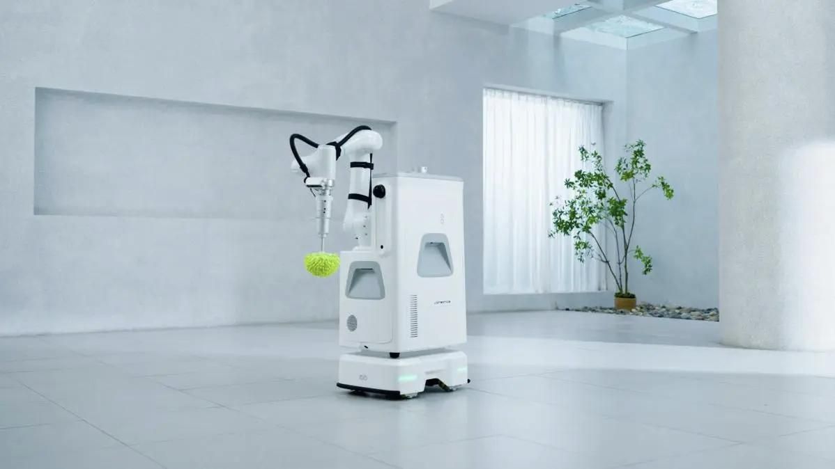 thePandaily's tweet card. Vionbotics has debuted the world’s first mass-produced embodied intelligent robot designed specifically for large-scale facade cleaning in public spaces.