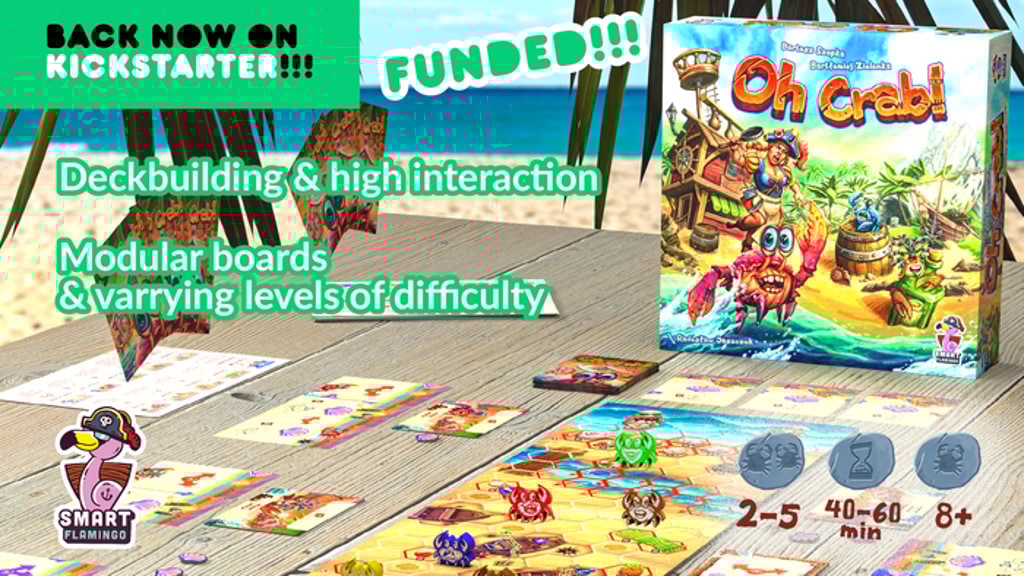 calgal1993's tweet card. Unique crab-themed board game for families and gamers alike! An original combination of mechanics, strategic depth, and interaction!