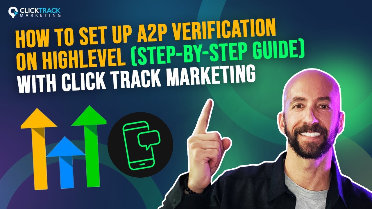 ClckTrckMrktng's tweet card. How to Set UP A2P Verification on Highlevel (Step-by-Step Guide) with...