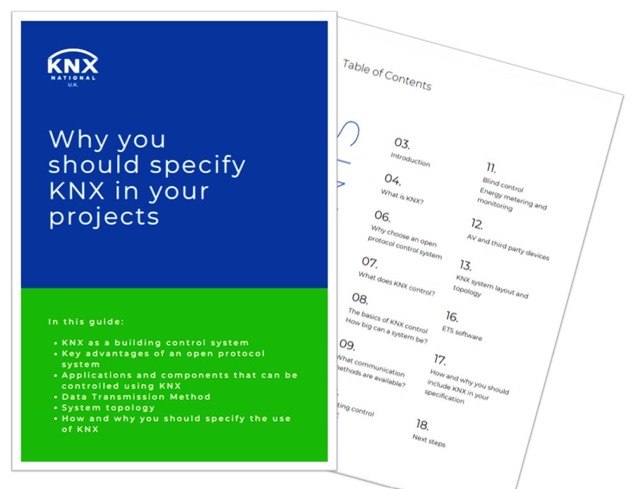 KNXUK's tweet card. KNX Information for Specifiers, downloads, specifier guides and articles.