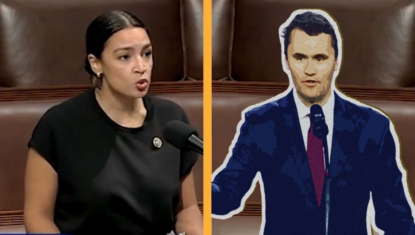 CS_Prevails's tweet card. WASHINGTON, D.C. — Representative Alexandria Ocasio-Cortez has come out on the decidedly losing end of a debate against a cardboard cutout of Charlie Kirk.