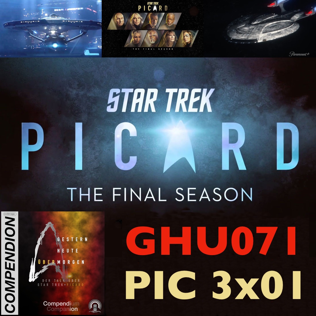compendion's tweet card. Hier sind wir wieder! Ein letztes Mal begeben wir uns mit unserem Admiral Jean-Luc Picard auf eine neue Reise. Gemeinsam starten wir in die dritte Staffel von "Star Trek: Picard"! Hier werden einige...