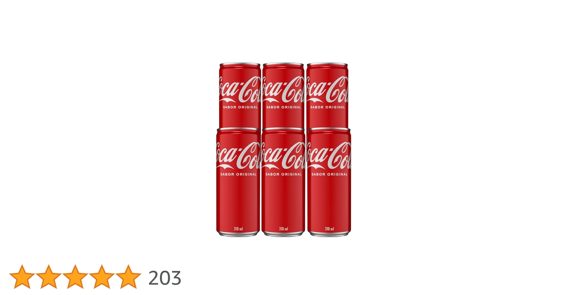 PromoAchados's tweet card. COCA-COLA LT 310ML