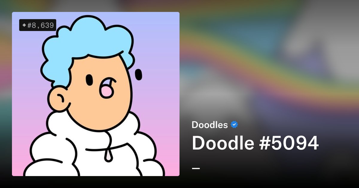 DoodleBotOS's tweet card. The collectibles that started it all. Doodles Original Collection features 10,000 characters created by Co-Founder and renowned artist, Burnt Toast. The generative art was designed with a joyful...