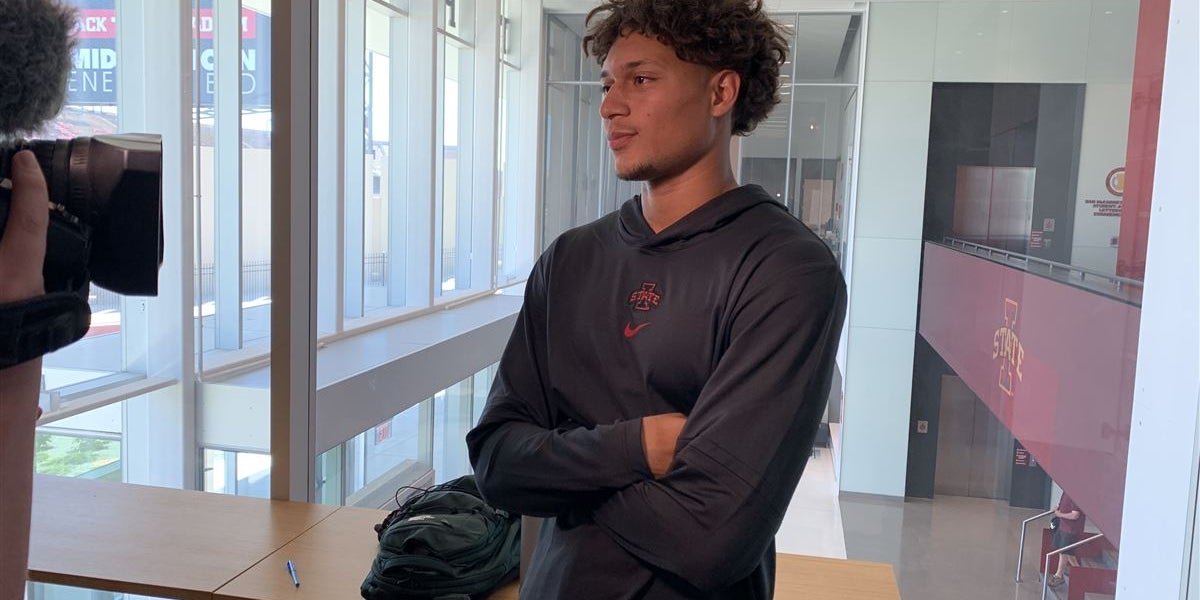 CycloneAlert247's tweet card. Transfer wideout Jayden Higgins primed for big year, talks smooth adjustment to Cyclones