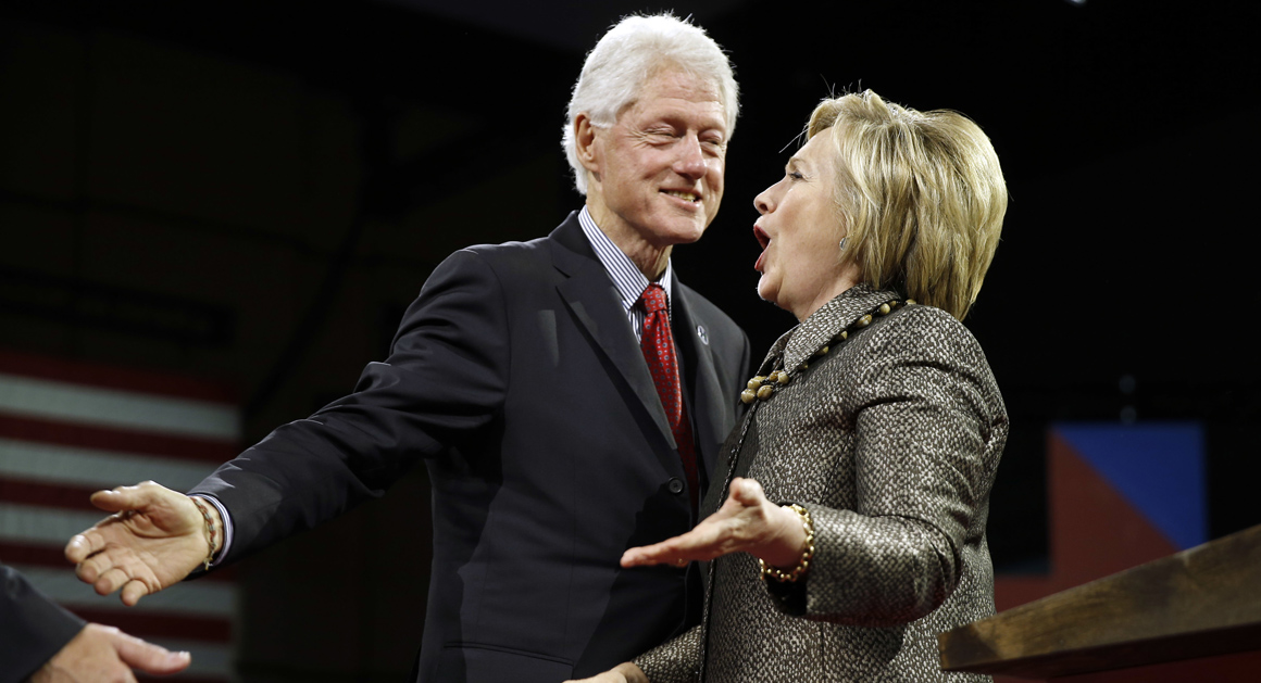 FLOTUSBJClinton's tweet card. "I’ve told my husband he’s got to come out of retirement and be in charge of this, because you know, he’s got more ideas a minute than anybody I know."