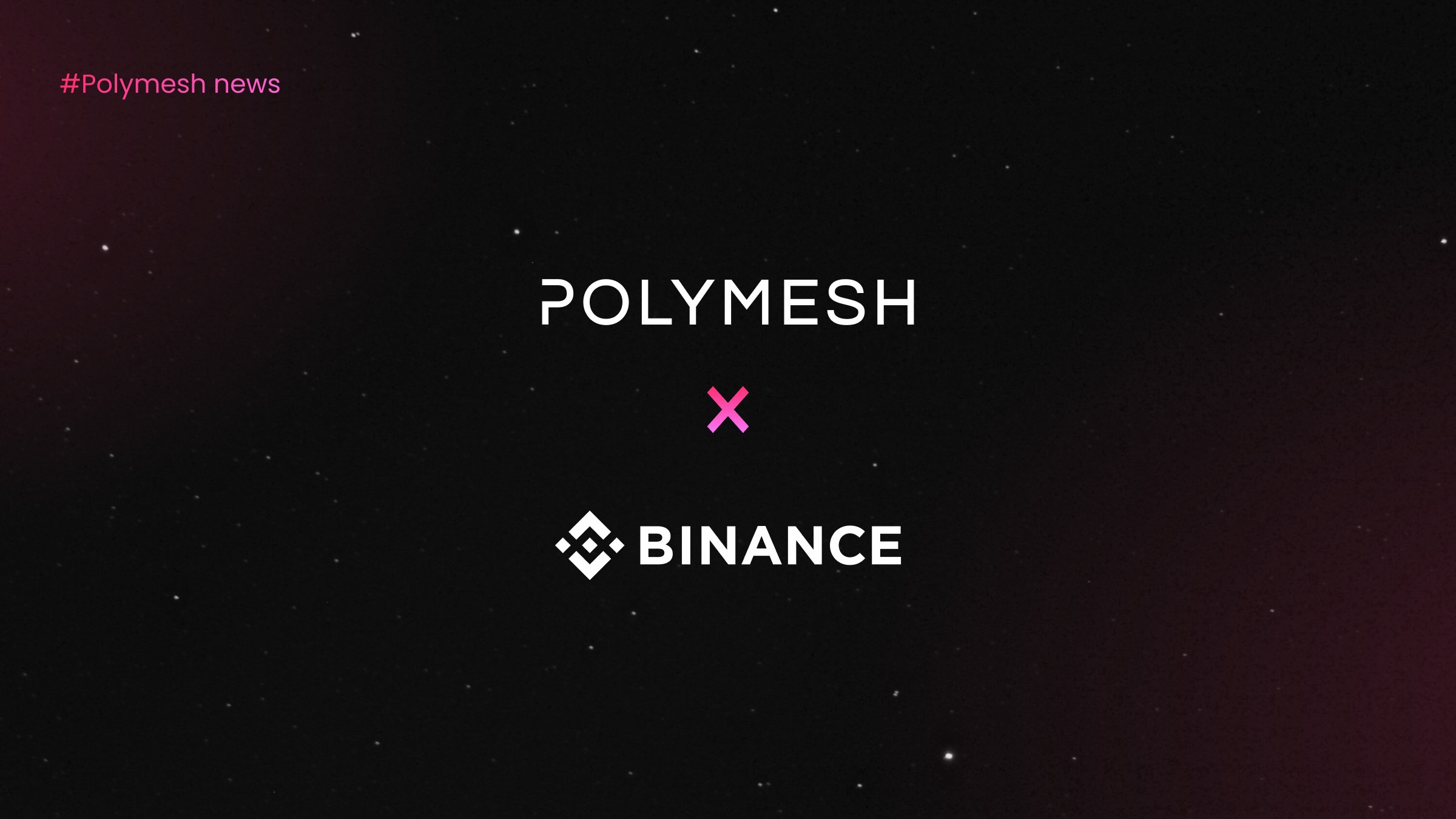 PolymeshNetwork's tweet card. The Polymesh Association is excited to welcome Binance as the newest Polymesh node operator working to expand security tokens and POLYX to more participants around the world.