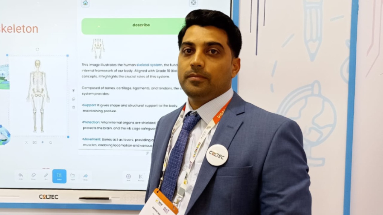 tiwmedia's tweet card. Amaan Aalim, Director, Coltec Global shares what sets their edtech platform apart, the reach of QEEB in schools, and the future of AI in education and learning