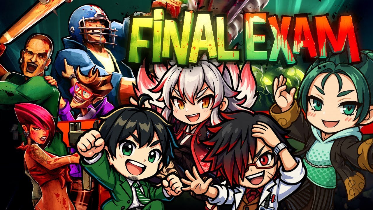 byakkodukinocu's tweet card. 「#finalexam」　横スクロールアクション！壁ドンの恐怖！【 ＃VTuber / 白狐月ノクト 】