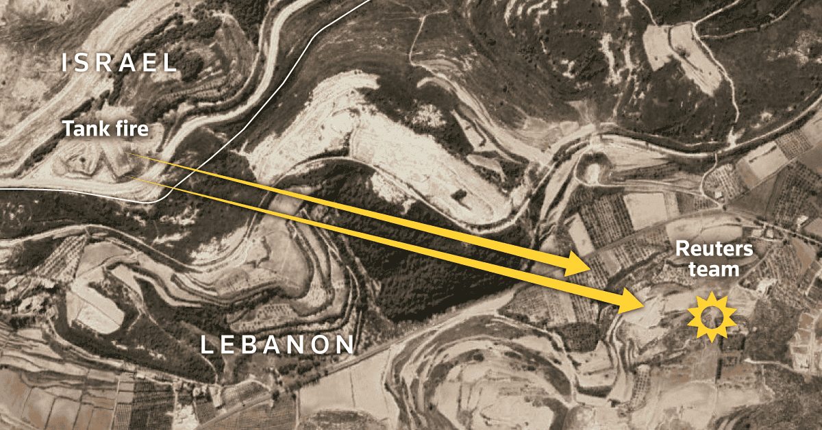 MathieuRosemain's tweet card. An Israeli army tank killed Reuters journalist Issam Abdallah and injured six other journalists in Lebanon while they were filming cross-border shelling on Oct. 13, a Reuters investigation has found.