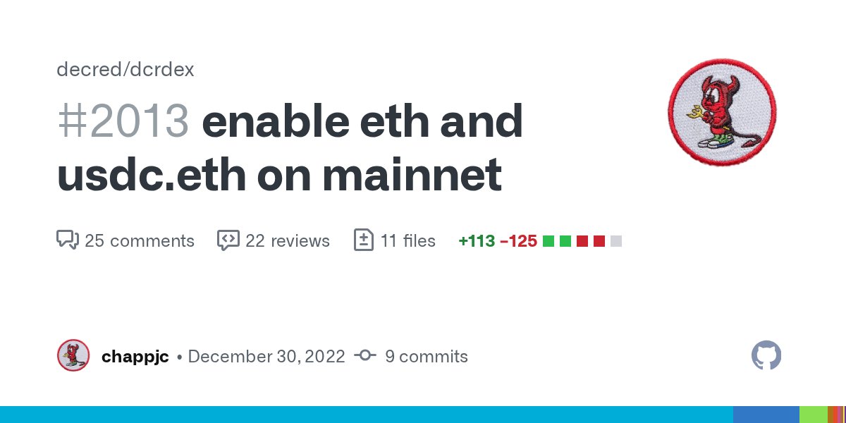 chappjc's tweet card. Rebased on #2111 Resolves #2010 ETHSwap: https://etherscan.io/address/0x8c17e4968b6903e1601be82ca989c5b5e2c7b400#code ERC20Swap: https://etherscan.io/address/0x1bbd020ddd6dc01f974aa74d2d727b2a6782f...