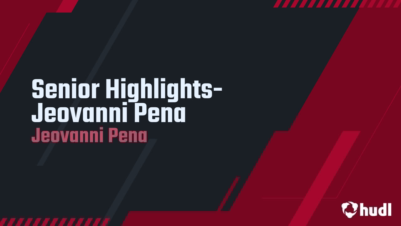 personforming's tweet card. Senior Highlights-Jeovanni Pena