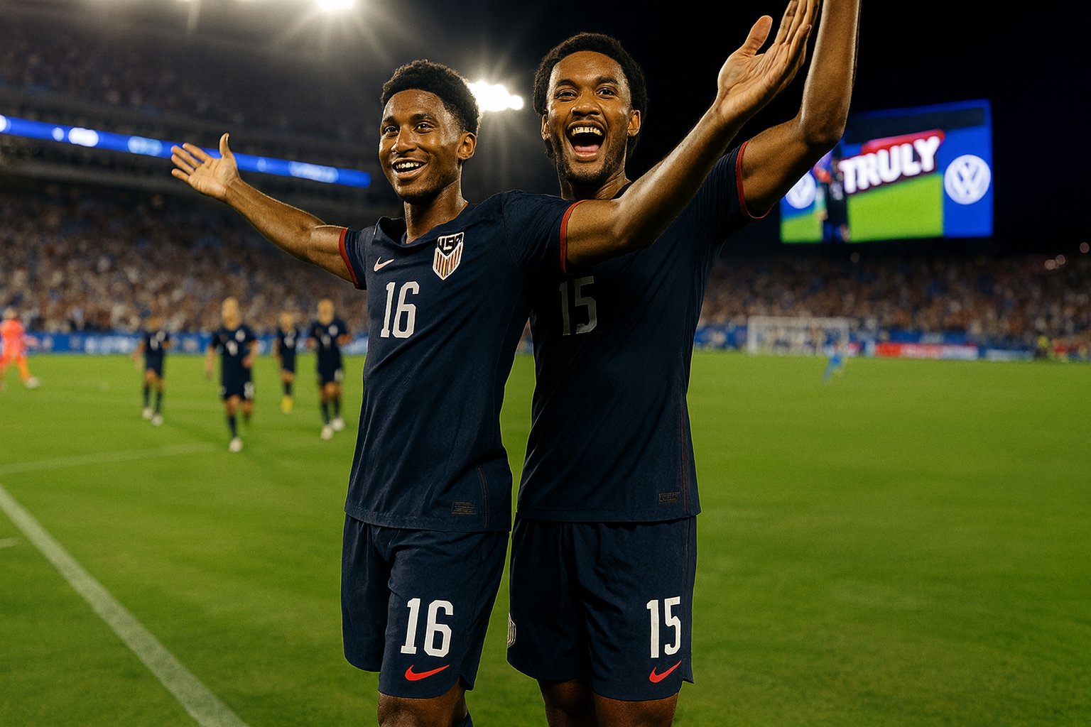 ReactSocce35722's tweet card. The USMNT delivered a dominant 5–1 victory over Uruguay in a friendly, sparked by Sebastian Berhalter’s brilliant quick-restart opener. Full match reaction, highlights and analysis.