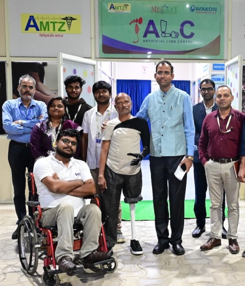 BiovoiceNews's tweet card. The Centre not only manufactures assistive devices but also delivers them across the country through numerous outreach and assistive aid camps.