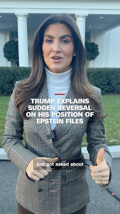 leighpointer's tweet card. Trump explains sudden reversal on his position of Epstein files