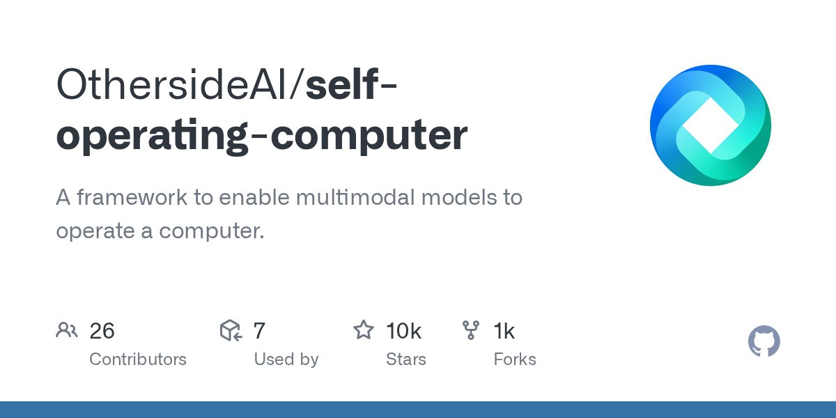 Hyperwrite_AI's tweet card. A framework to enable multimodal models to operate a computer. - OthersideAI/self-operating-computer