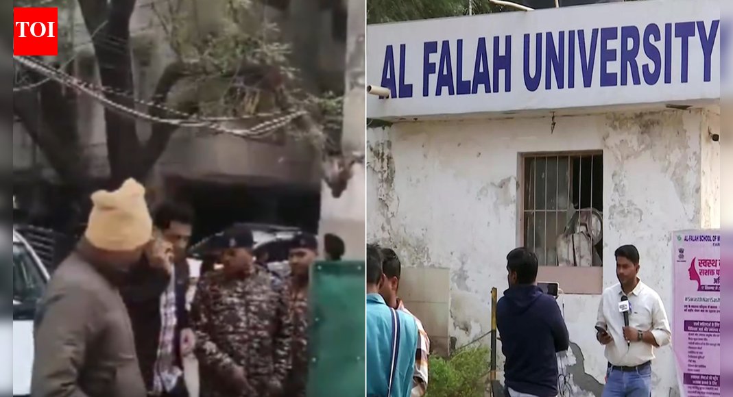 manojsirsa's tweet card. India News: A central agency raided Al-Falah University in Faridabad as part of the Delhi blast case investigation. This action follows the arrest of the universi