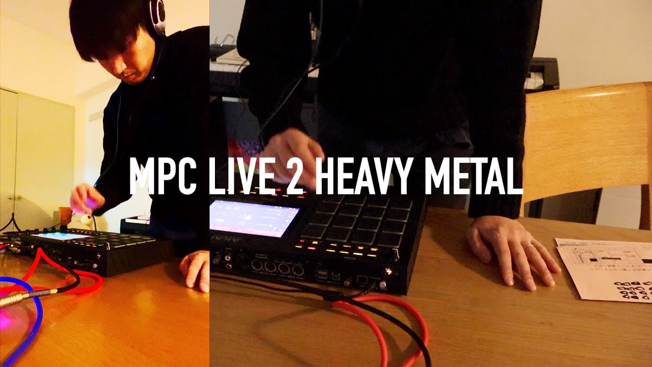 riffman_mpc's tweet card. MPC LIVE 2 HEAVY METAL 「SHELTER」