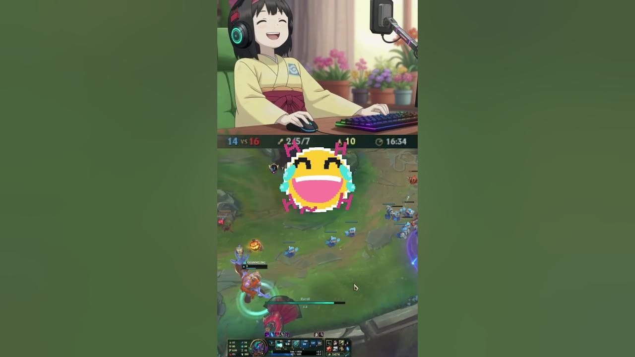 gymldrerika's tweet card. Tanky Maokai survives with low health!