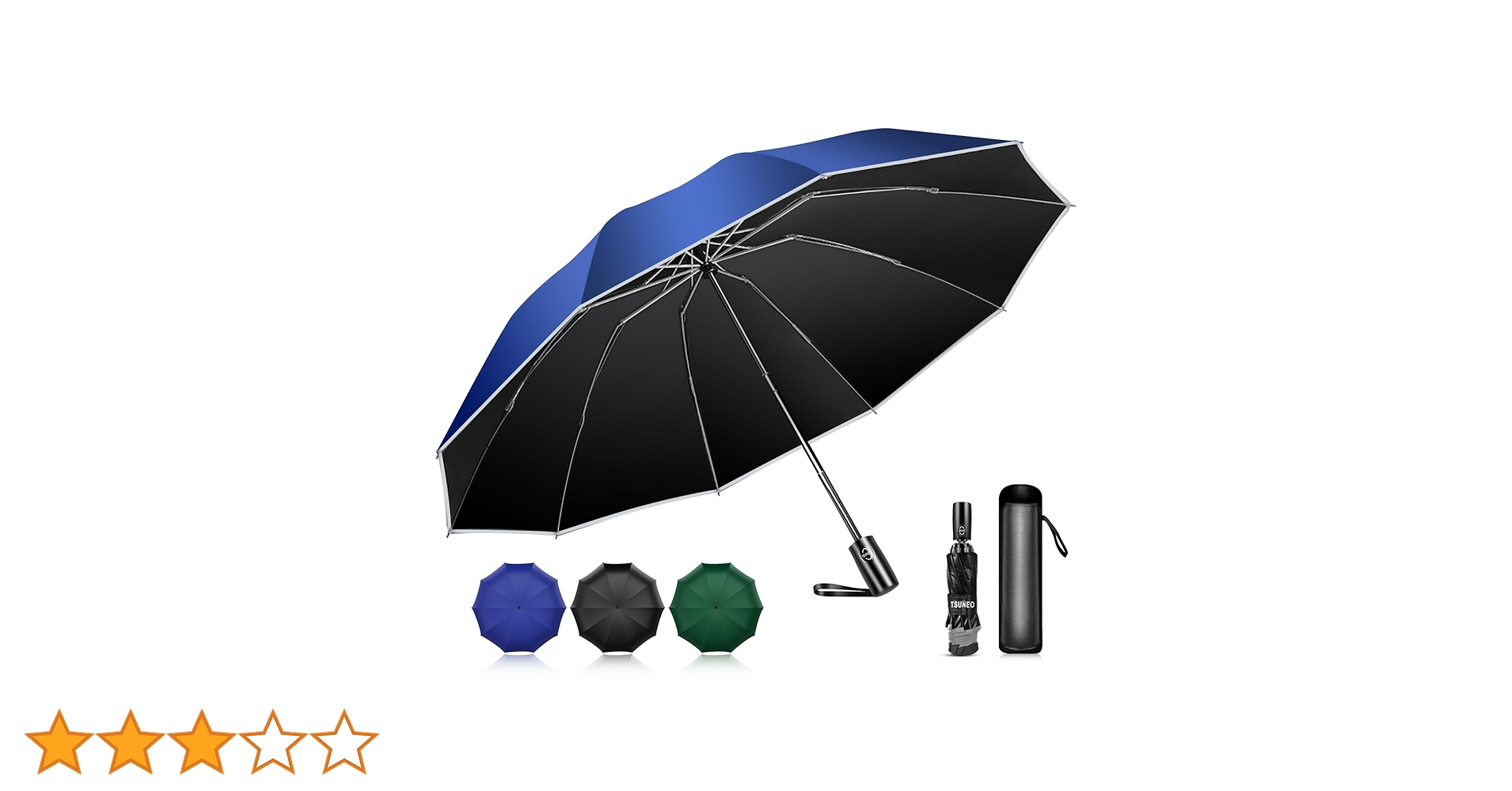sakuraghgh's tweet card. [LAZARA] 折りたたみ傘 【超大サイズ・10本骨・晴雨兼用】 折り畳み傘 逆折り式 メンズ傘 ワンタッチ自動開閉 uvカット 超撥水 傘 長持ち 軽量 日傘 耐強風設計 男子日傘 おりたたみ傘 梅雨対策 台風対応 紫外線遮蔽 収納ポーチ付き メンズ レディース (ブルー)