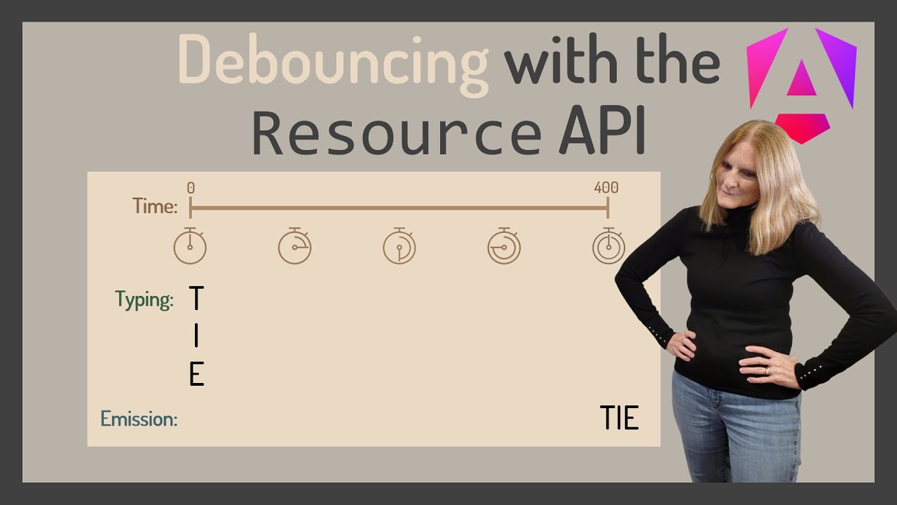 DeborahKurata's tweet card. Debouncing with the Resource API