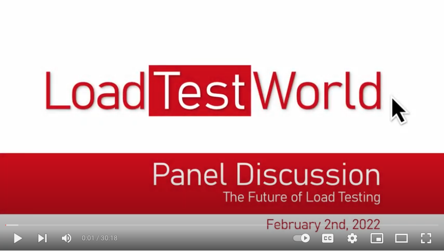 LoadTestWorld's tweet card. Panel Discussion on the Future of Load Testing with RedLine13 co-founder Rich Friedman, Eldad Uzman of Merck and David Milette of SQALogic.