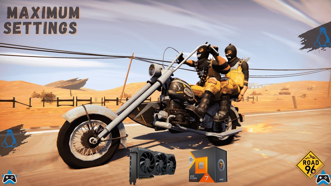 maximumsettings's tweet card. Road 96 | 2160p (4K) | Linux Mint Cloud Gaming | Ryzen 7800X3D CPU |...
