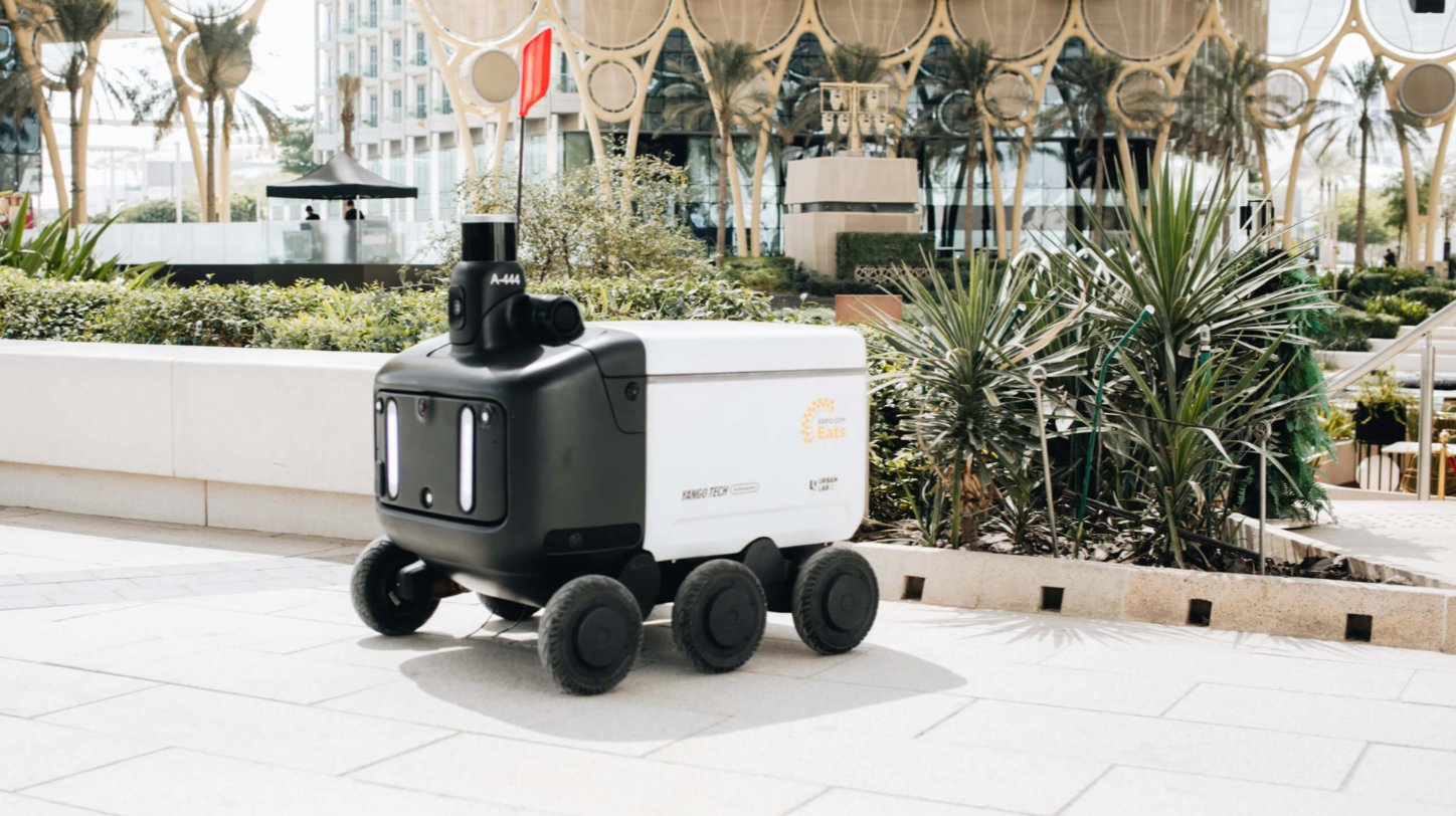 robo_automation's tweet card. Yango Group and Expo City Dubai have announced a collaboration to introduce an autonomous food delivery service within Expo City Dubai. The service will use a fleet of self-driving delivery