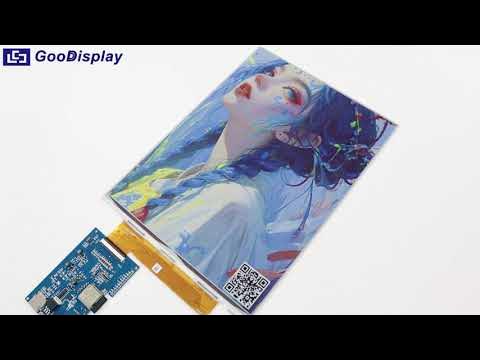 GoodDisplayCN's tweet card. How to Update 13.3" Color E Ink Display via USB (ESP32 & Spectra 6...