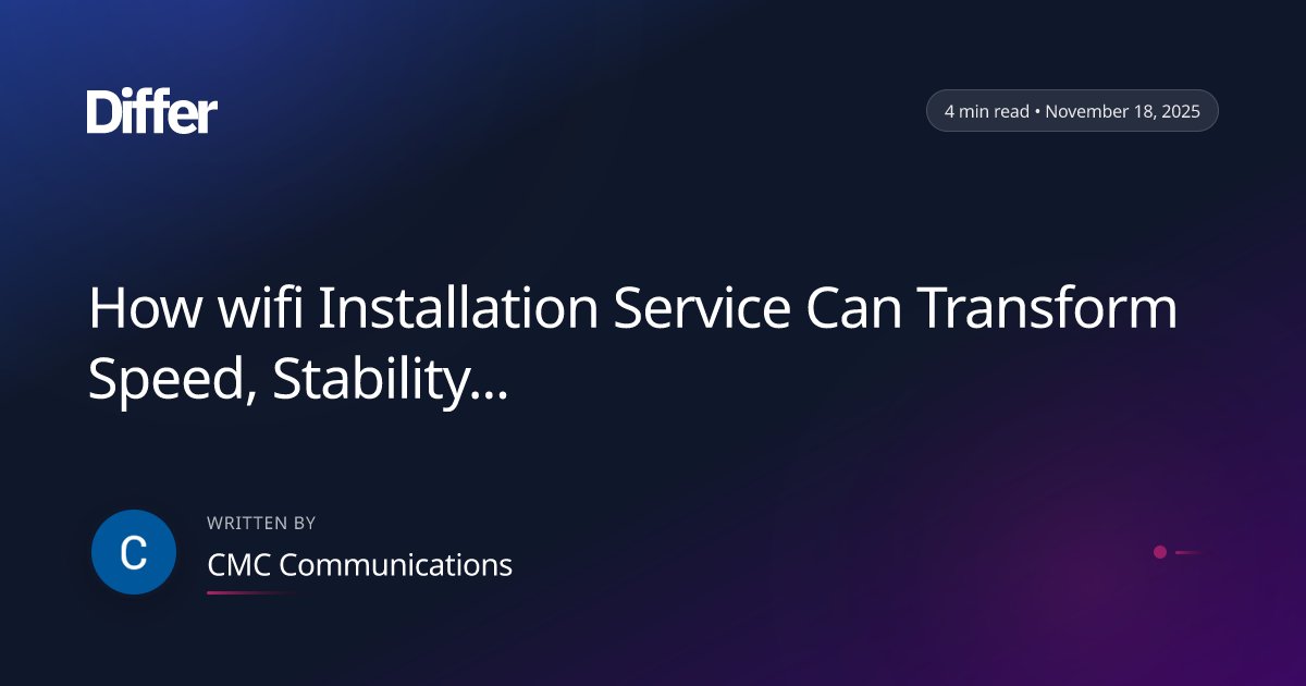 Victorihampton's tweet card. How wifi Installation Service Can Transform Speed, Stability, and User Experience