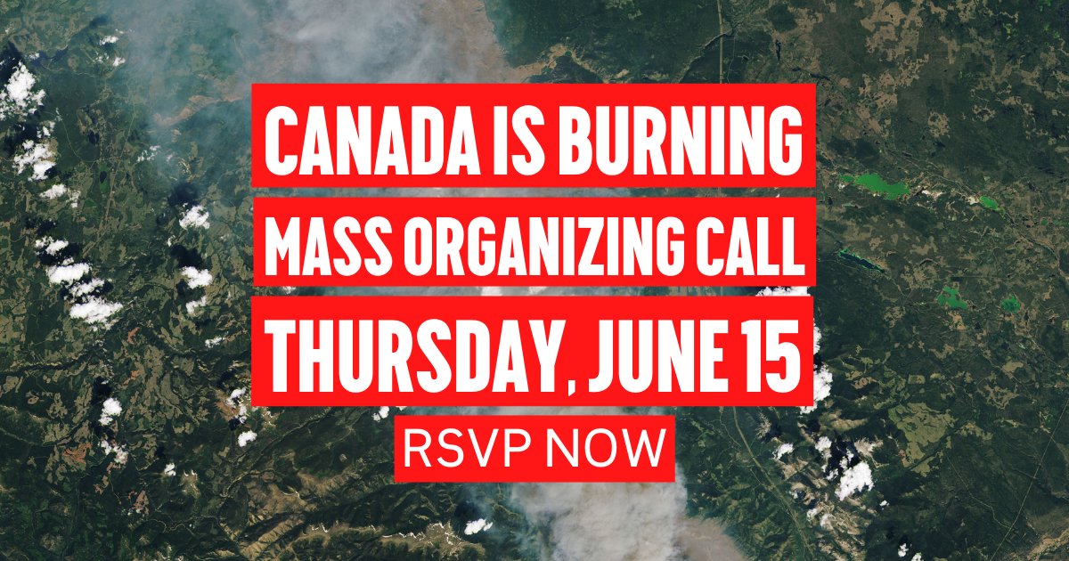 350Canada's tweet card. Canada is burning with climate-driven wildfires sweeping the country, but the Trudeau government is still failing to act on the climate emergency. It's time we reminded them what's at stake. Let's...