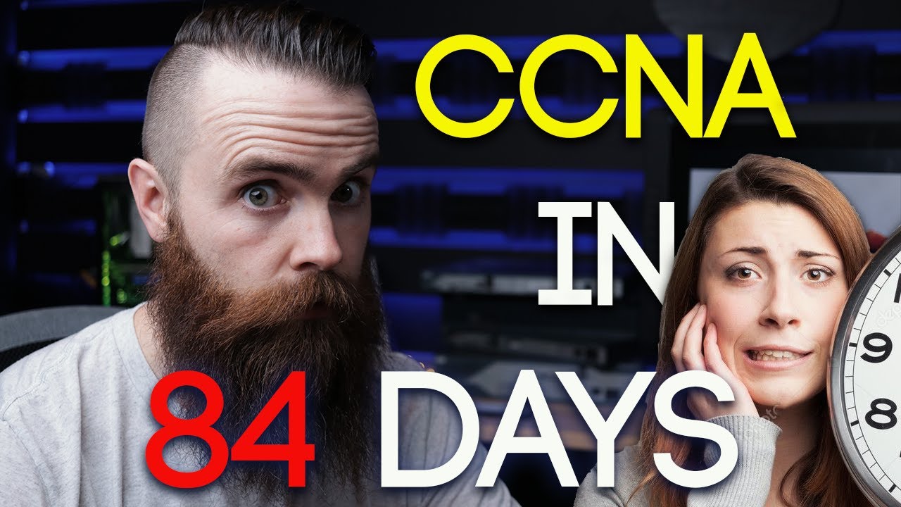 NetworkChuck's tweet card. CCNA in 84 days?
