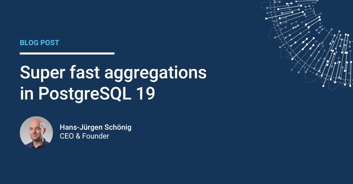 AlejosAngel's tweet card. This blog talks aggregations in PostgreSQL version 19. Read in, check use cases and learn more about the feature.