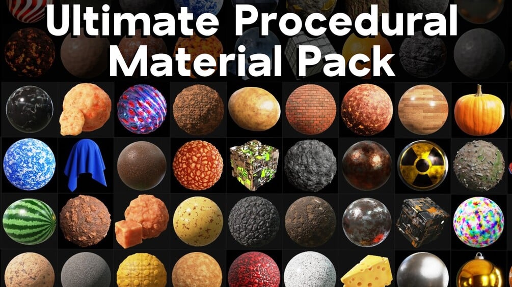 managementguru1's tweet card. Ultimate Blender Procedural Material Pack, pre-setup in Blender’s asset browser, with custom thumbnails, sorted catalogs, and customizable node groups.In my Ultimate Procedural Material Pack you wi...