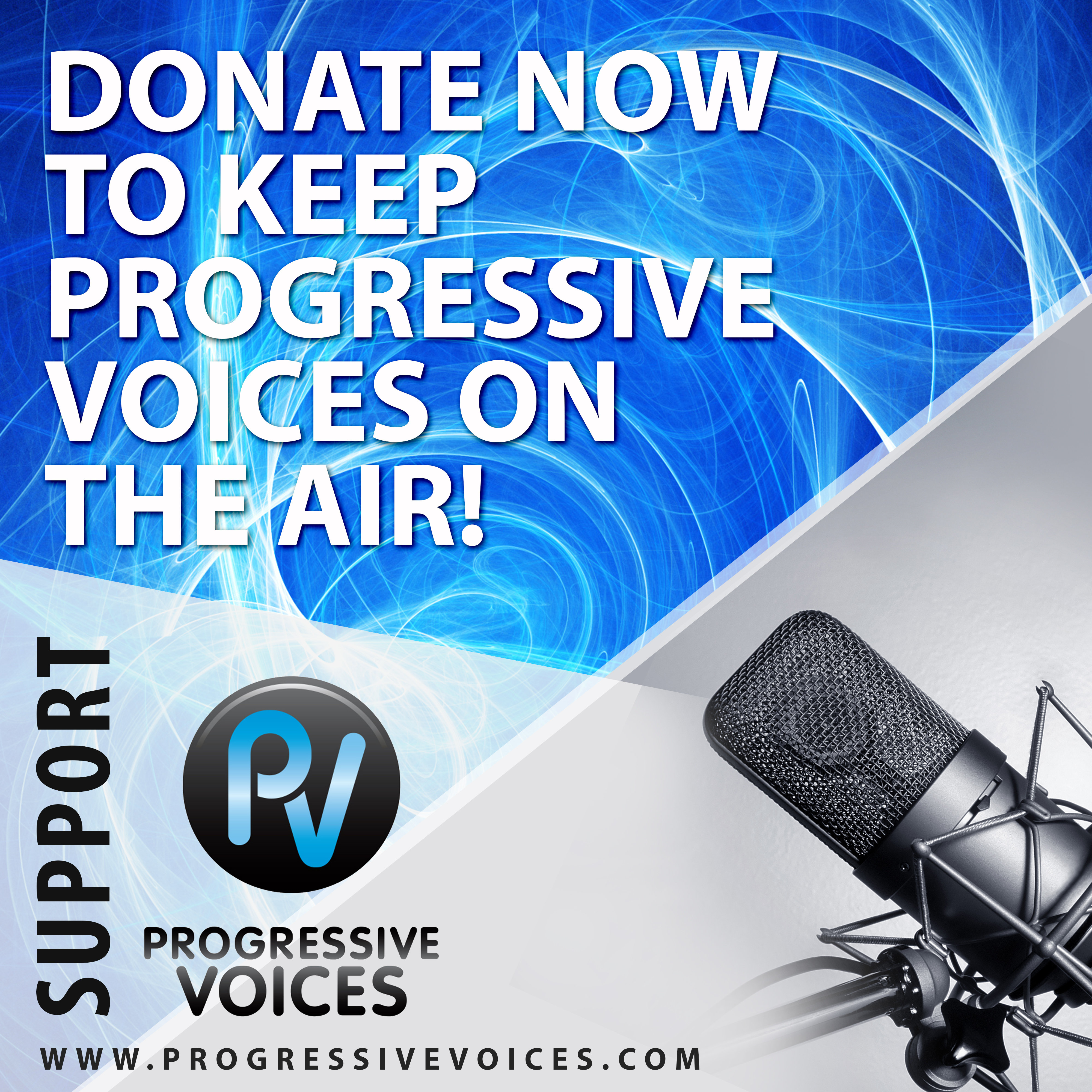progvoice's tweet card. Keep Progressive Voices On The Air