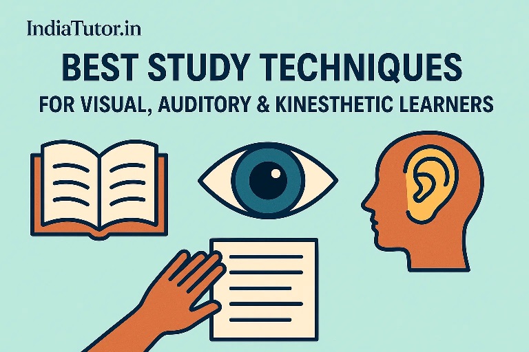 indiamarketing_'s tweet card. Best Study Techniques for Visual, Auditory & Kinesthetic Learners Student Resources India Tutor - Learn Teach Grow with India's leading Tutoring Platform