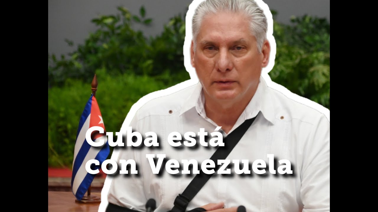 PresidenciaCuba's tweet card. Díaz-Canel: Nos solidarizamos con nuestro compañero Nicolás Maduro
