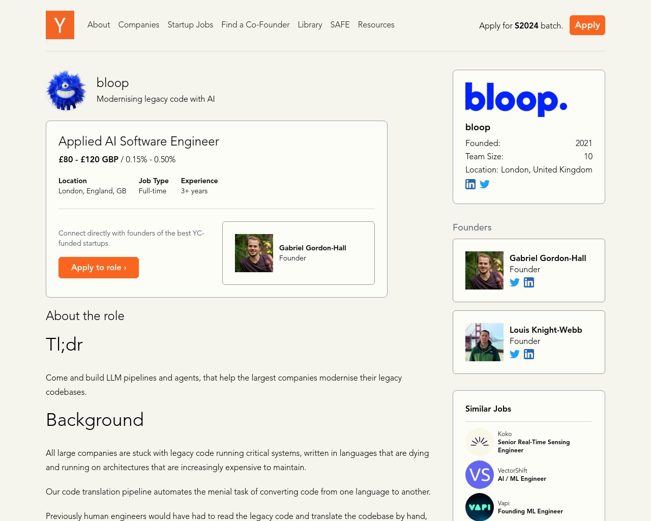 managetech_inc's tweet card. AI によるレガシーコードの近代化 大企業がレガシー コードベースを最新化するのに役立つ LLM パイプライン