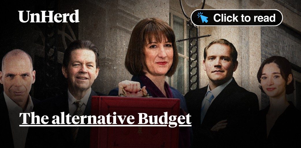 unherd's tweet card. The alternative Budget