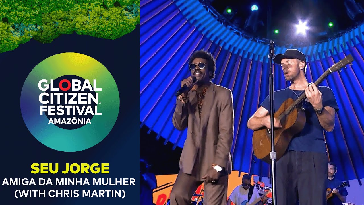 AnaRainha's tweet card. Seu Jorge Joined by Chris Martin for ‘Amiga da Minha Mulher’