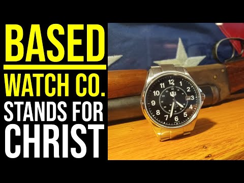 WassonWatch's tweet card. BASED Watch Co. STANDS for CHRIST!