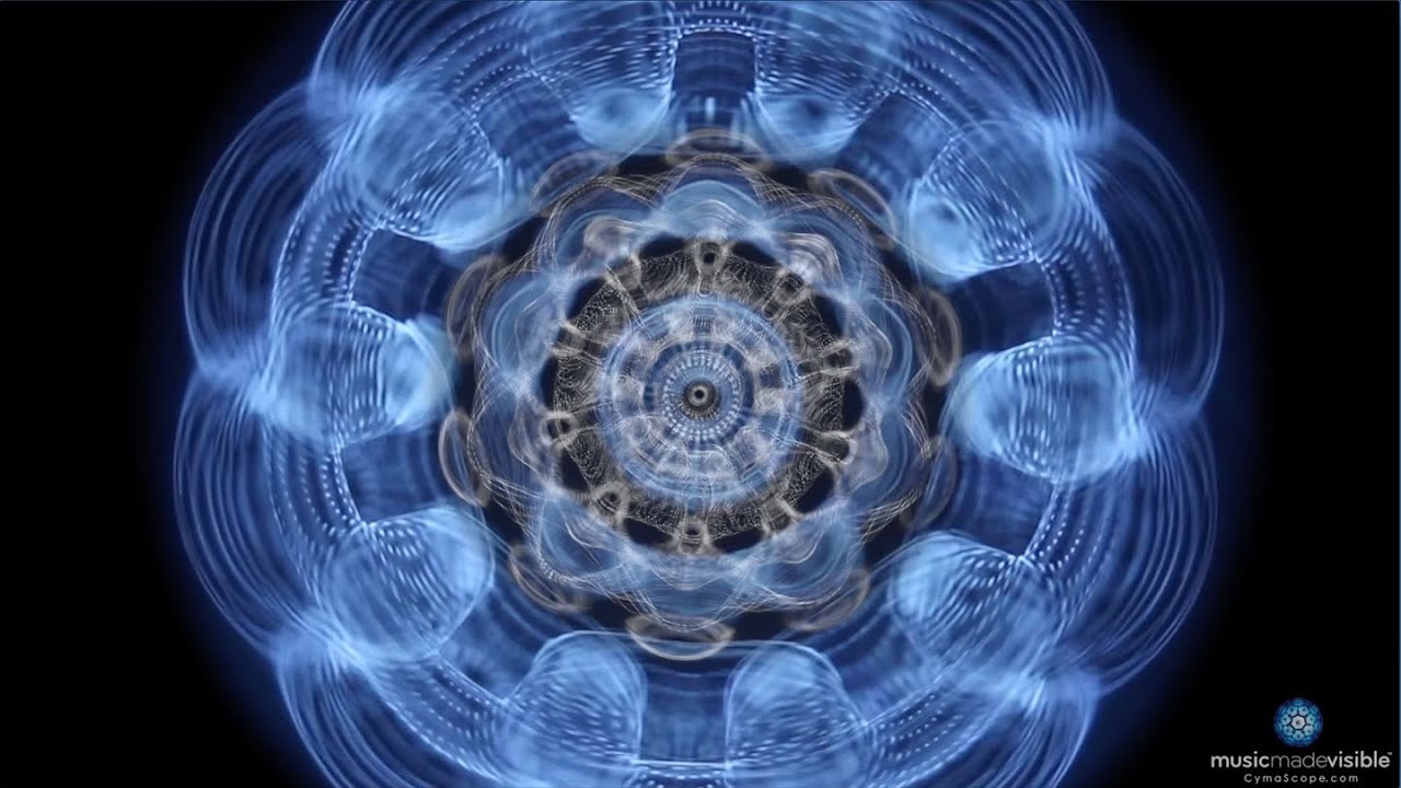 world_mission66's tweet card. The music of Anders Holte & Cacina Meadu, made visible by CymaScope...