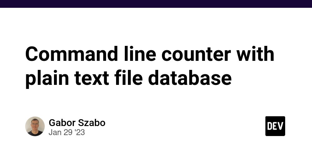 PerlMaven's tweet card. A very simple command-line counter to show a few basic features of the Perl programming language.