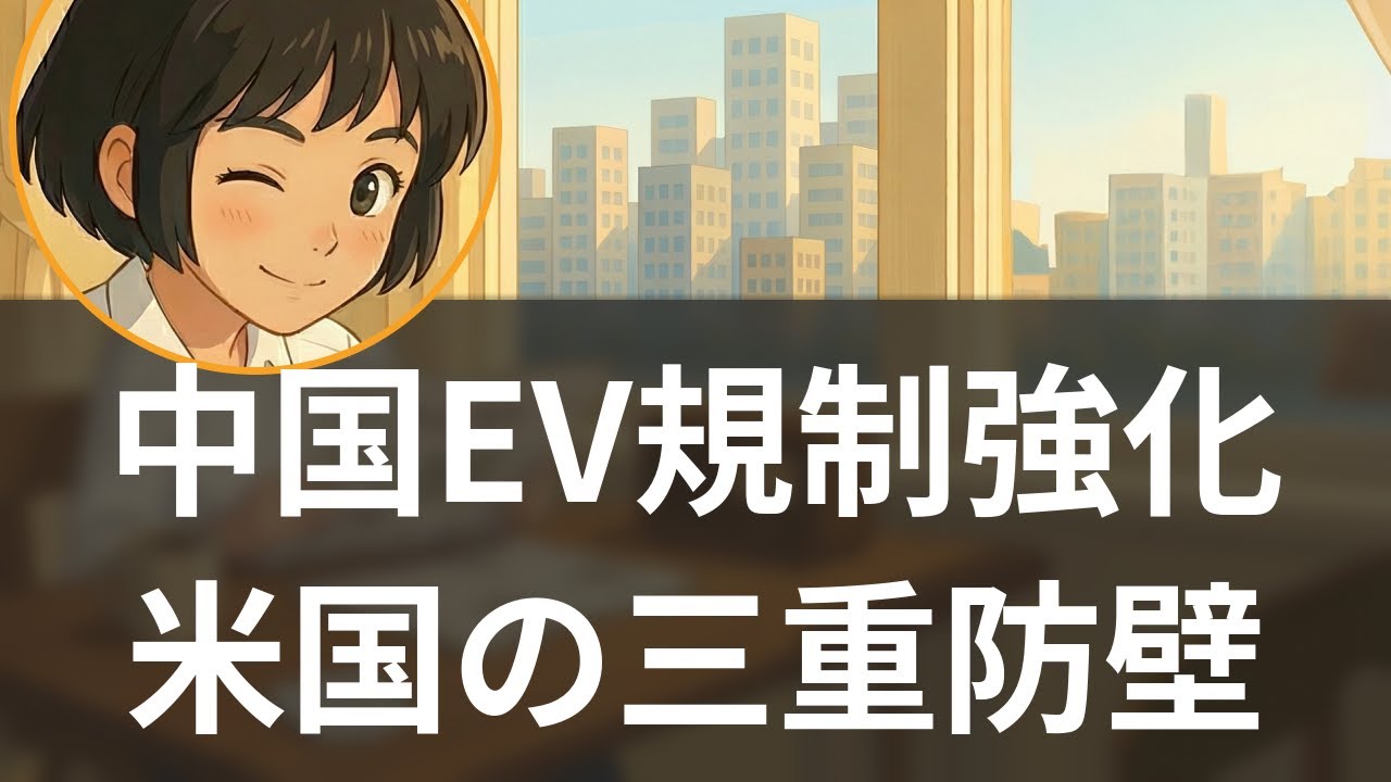 Maiasa_Beikoku's tweet card. 【特集】中国EV包囲網：工場計画凍結と米国の三重防壁の全貌【聞く経済ニュース】