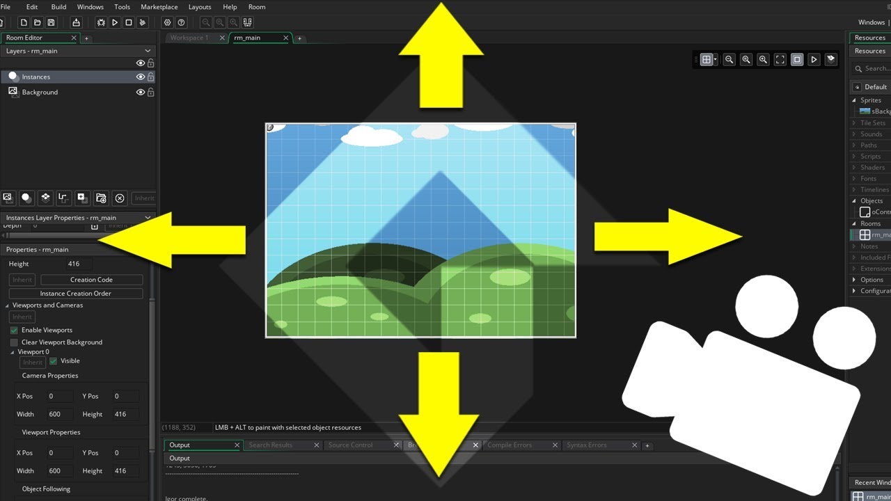 RealTutsGML's tweet card. Game Maker Studio 2 Tutorial - Screen Shake Effect