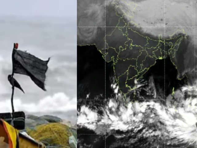 HindiKhabar's tweet card. बंगाल की खाड़ी में बन रहा निम्न दबाव क्षेत्र तेजी से चक्रवाती तूफान का रूप ले सकता है। IMD ने तमिलनाडु, केरल, अंडमान-निकोबार और तटीय आंध्र...