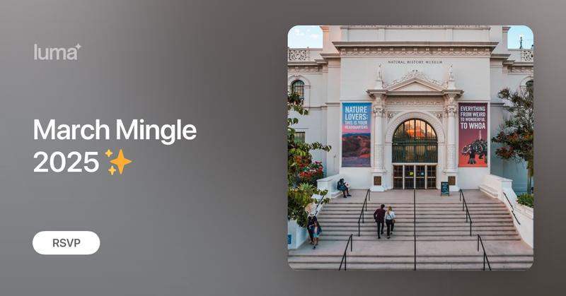 marchmingle's tweet card. Experience the beating heart of your local tech scene at this year’s March Mingle, San Diego’s epic annual party for nerds! For our 19th year, we’ll be…