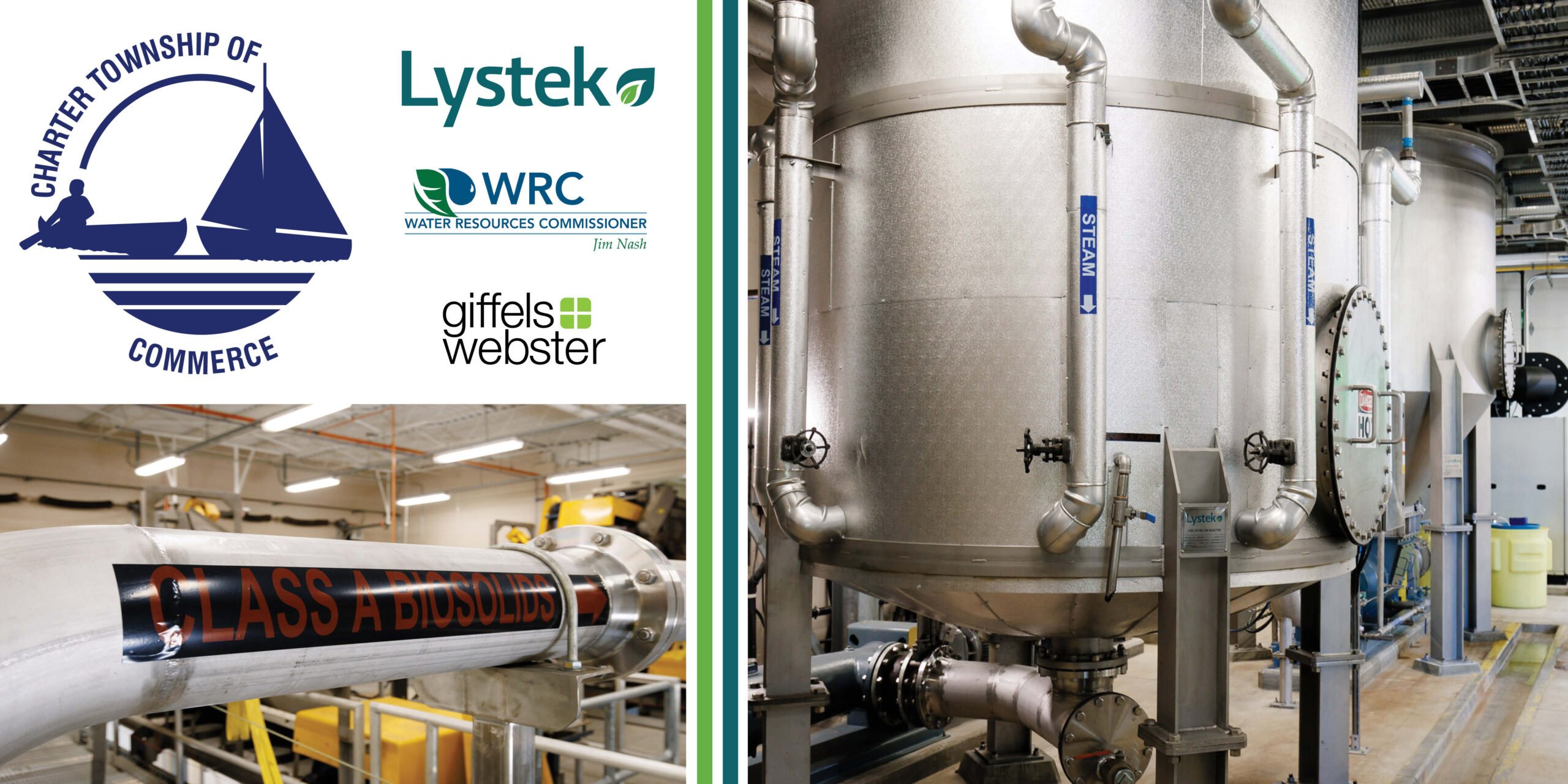 lystekINT's tweet card. Commerce Township Wastewater Treatment Plant Operating Lystek THP® with Multi-Year Agreement for Class A LysteGro® Biosolids Management   Commerce Township installed advanced biosolids treatment...