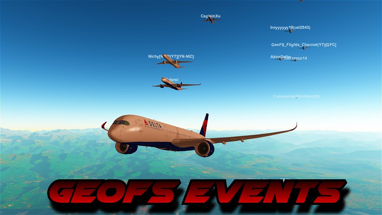 GeoFS_Events's tweet card. Cinematic Action Long Haul From Milan to Sao Paulo | NEW FMC!