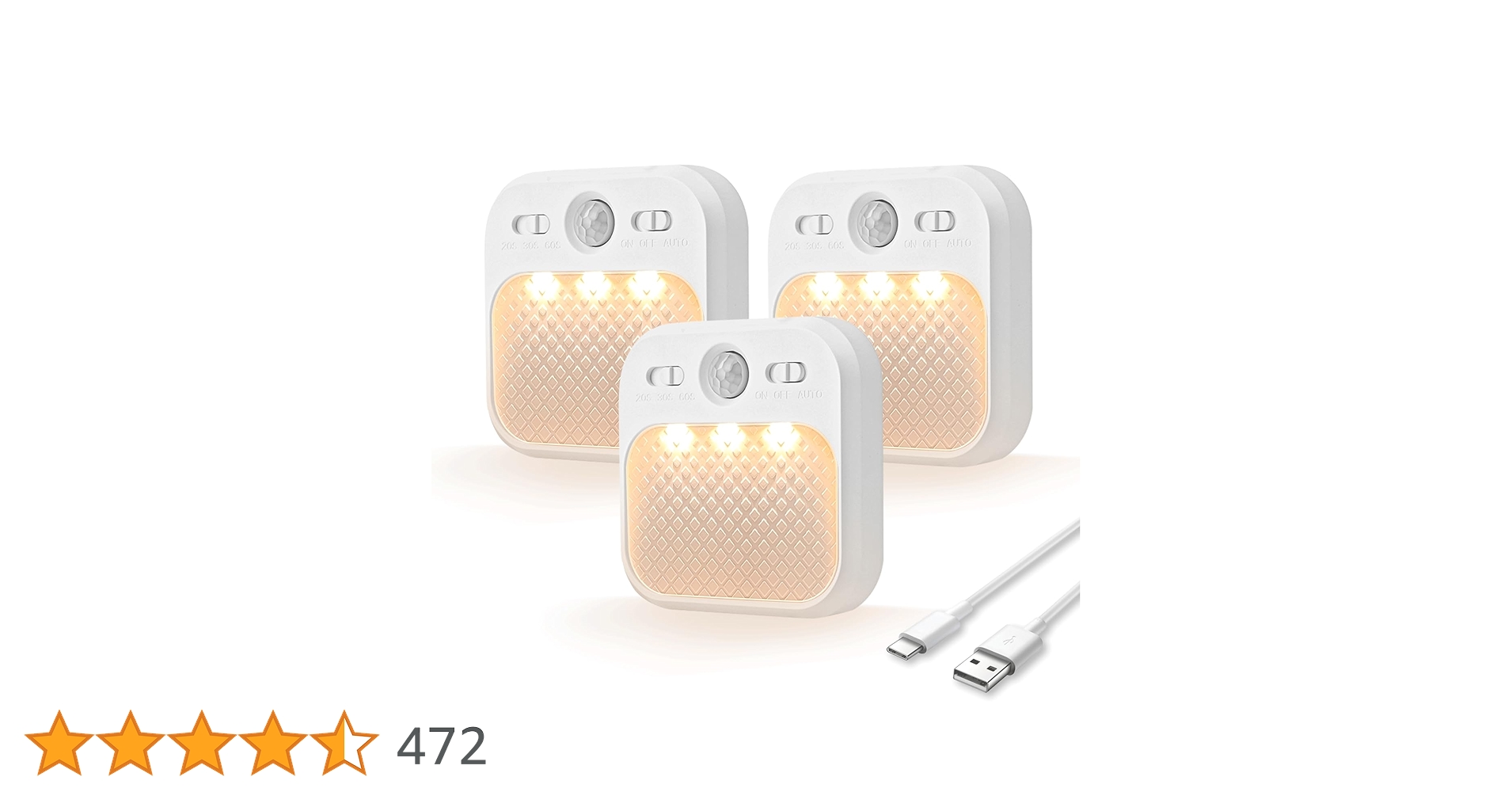 DazlingDeals's tweet card. Wireless Rechargeable Motion Sensor Night Light with 3 Sensor Modes & Adjustable Brightness